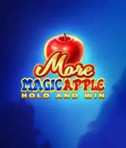 Step into the enchanting world of More Magic Apple Hold and Win Slot by 3 Oaks Gaming, showcasing a glistening red apple against a vivid blue background. This image conveys the magical theme of the game. Ideal for lovers of magical themes, the vibrant color scheme and enticing artwork make this slot stand out. 