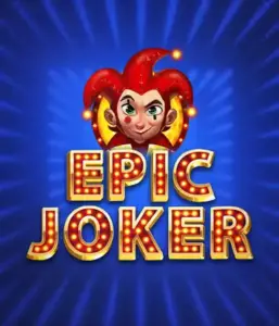 Step into the energetic world of the Epic Joker game by Relax Gaming, featuring a playful joker with a vivid hairstyle against a dazzling blue background. This image depicts the joy and humor of classic slots, perfect for players who enjoy a nostalgic touch, delivering a charming adventure.