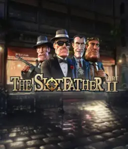 Step into the underworld world of The Slotfather Part II game by Betsoft, highlighting a lineup of iconic mafia characters set against a dark urban backdrop. This graphic captures the dramatic atmosphere of the organized crime with its striking character design and ominous setting. Perfect for fans of crime dramas, delivering a captivating adventure. 